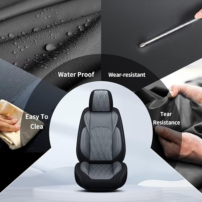 Seat Covers 2 Front Seats Fit for Toyota Camry 2012-2025 Leather Car Seat - Image 5