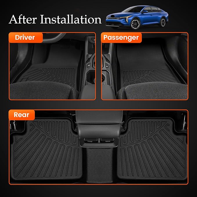 KMF Custom Fit Floor Mats for KIA K4 2025 Accessories, K4 Car Mat All Weather - Image 5