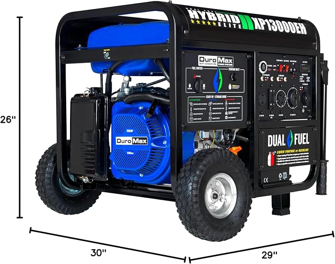 DuroMax XP13000EH 13, 000-Watt Dual Fuel Portable Generator - Image 9