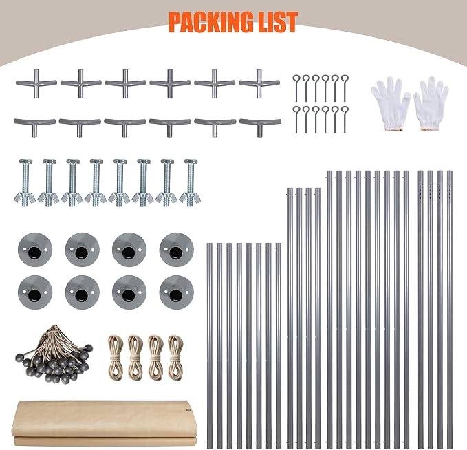 JAMFLY Carport, 10x20 ft Heavy Duty Carport - Image 6