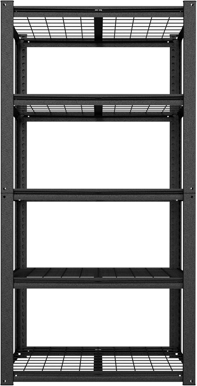 MUPATER 35.8" W x 18.1" D x 72" H Metal Storage Shelves, Standing Utility Shelf - Image 9