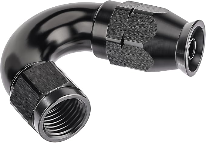 EVIL ENERGY 4AN 150 Degree PTFE One Piece Full Flow End Hose Fitting Aluminum by EVILENERGY