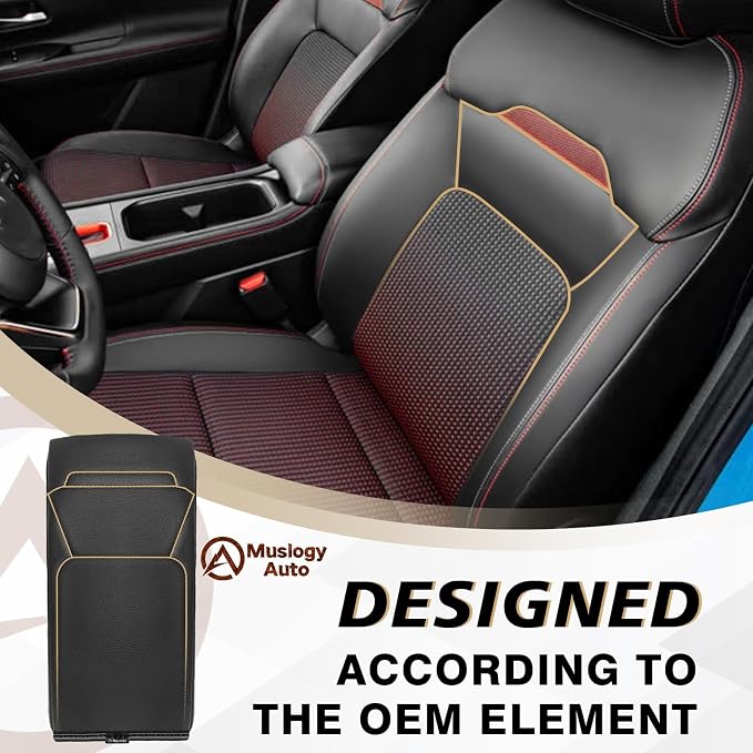 Muslogy Center Console Armrest Cover Compatible - Image 4