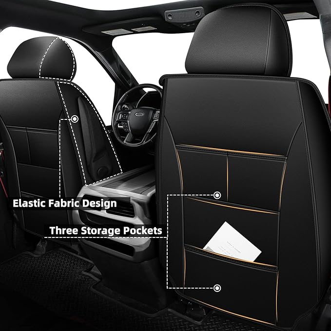 Seat Covers Fit for Honda Ridgeline 2006-2024 2025: Crew Cab 5 Seats Car Seat - Image 3
