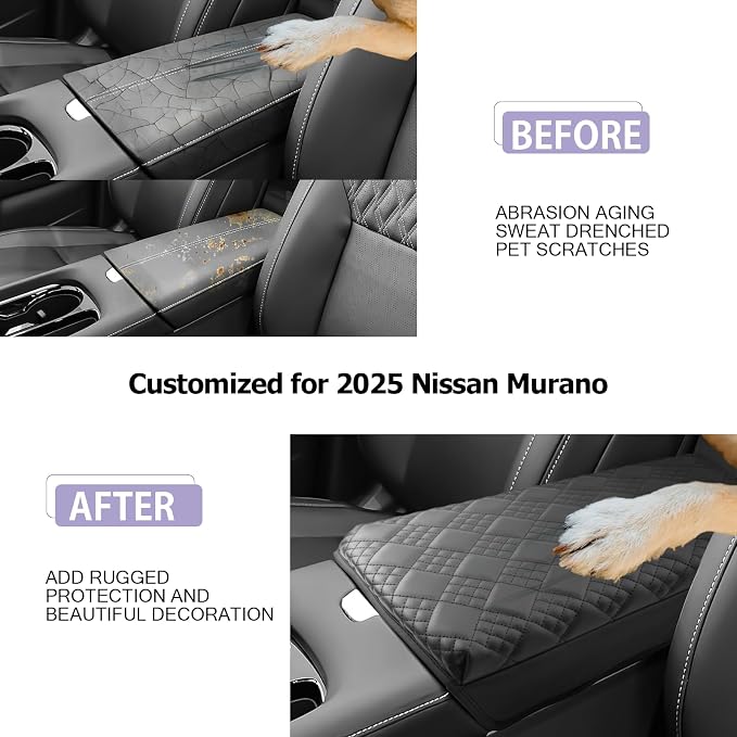 LUWU 2025 Murano Center Console Cover Compatible - Image 2