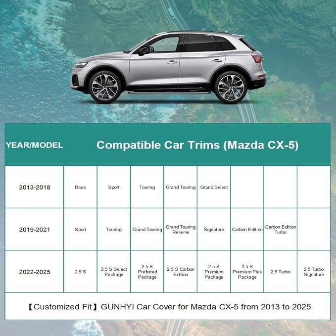 Premium Car Cover Custom Fit Mazda CX-5 CX5, 16 Layers Heavy Duty Car Cover - Image 5