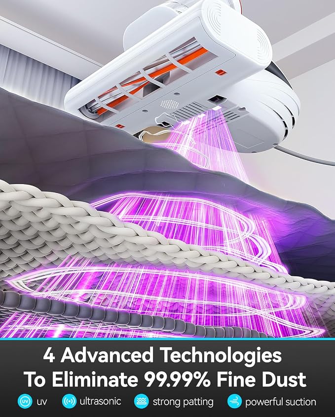 uwant Mattress Vacuum 450W 16Kpa 36000RPM/MIN Bed Vacuum - Image 3