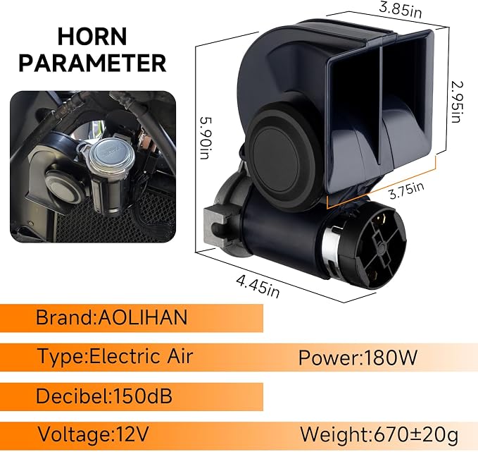 Air Horn 12V 150DB Loud Train Horn kit - Image 6