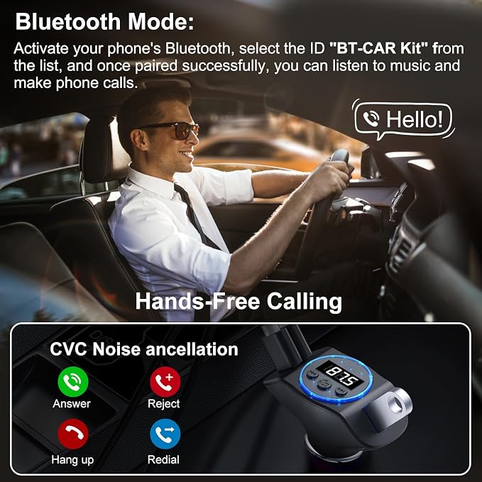 pgraded Bluetooth FM Transmitter - Image 4