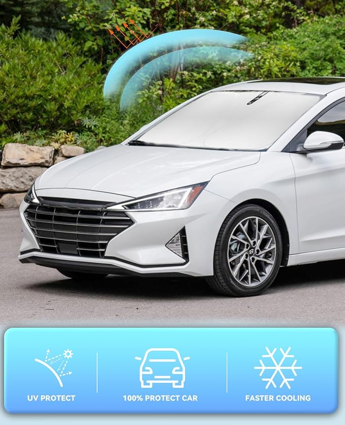Sun Shade for Elantra Windshield Sunshades for Hyundai Elantra 2017-2019 2020 - Image 5