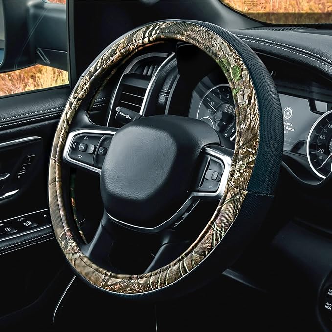 Mossy Oak Steering Wheel Cover by LPI Truck; Heavy Duty 600D Oxford Material by LPITruck