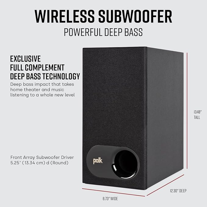 Polk Audio Signa S2 Sound Bar & Wireless Subwoofer – Exclusive VoiceAdjust - Image 3