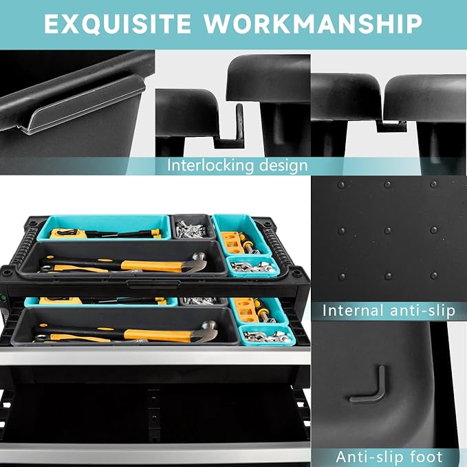 Tool Box Organizer Tray, Toolbox Desk Drawer Organizer, Tool Box Tray, Toolbox - Image 5