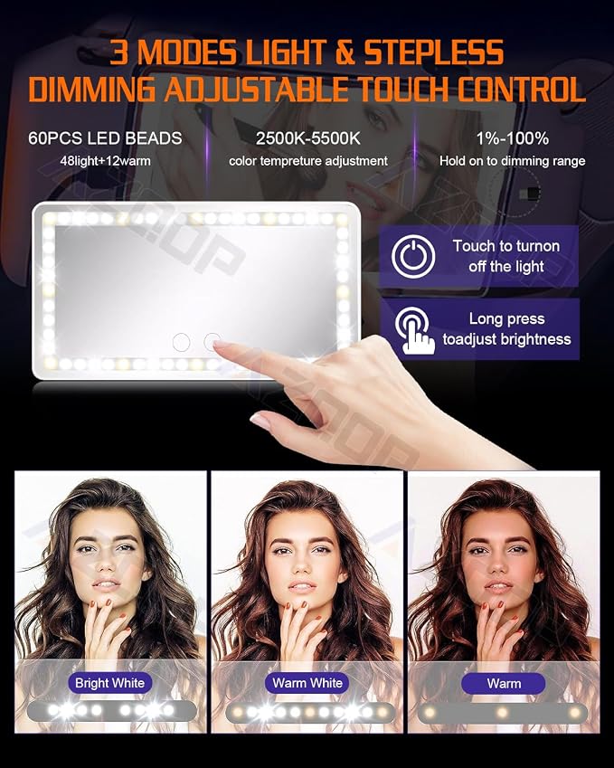 Car Sun Visor Vanity Mirror Compatible - Image 4