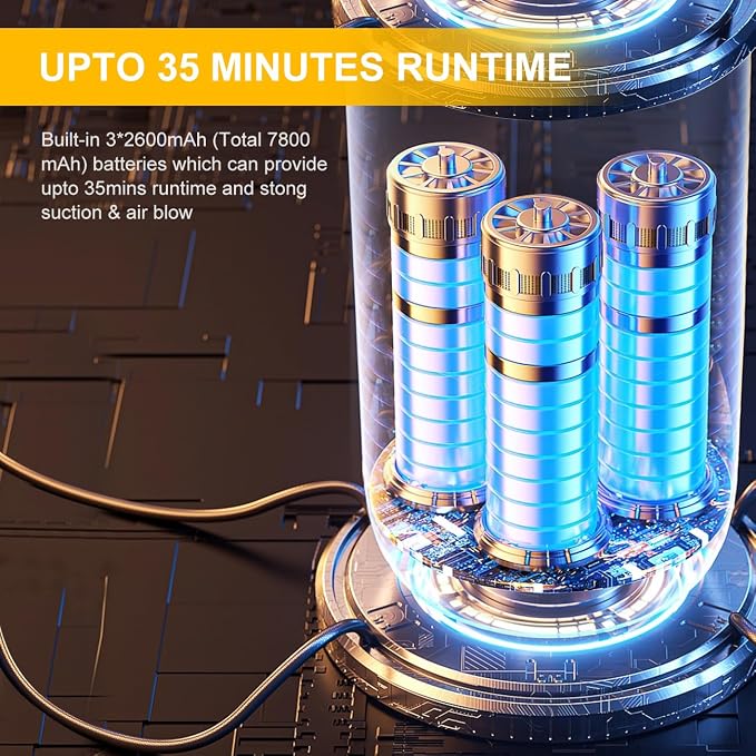 Car Vacuum Cleaner Cordless Handheld Portable - Image 4