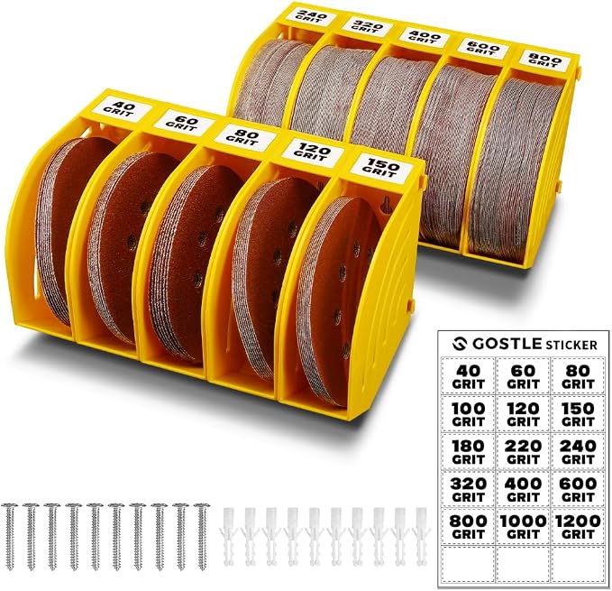 5 Inch Professional Sanding Discs Storage Bins by GOSTLE