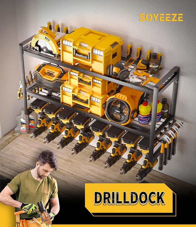 SOYEEZE Power Tool Organizer & Storage Wall Mount - Image 6