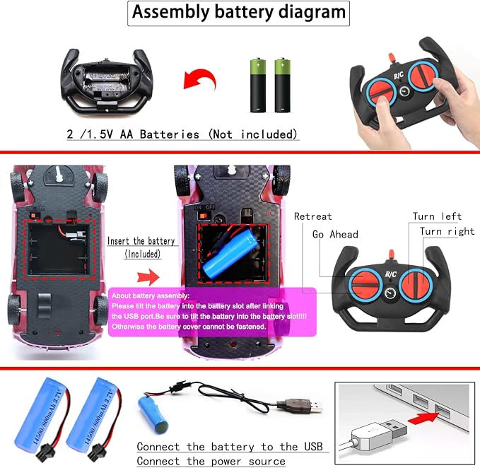 Remote Control Car, Rechargeable RC Racing, 2.4Ghz Electric Power On Road High - Image 7