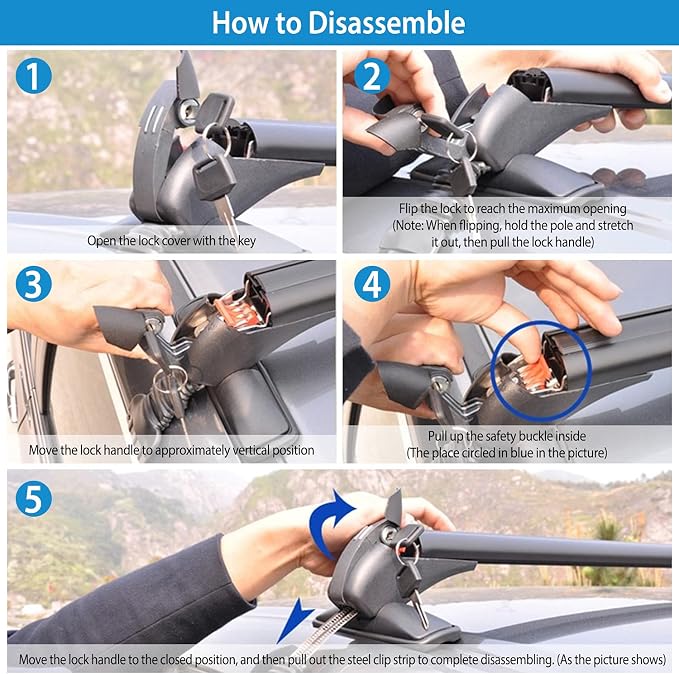Universal Roof Rack, Adjustable Window Frame Roof Bars - Image 6