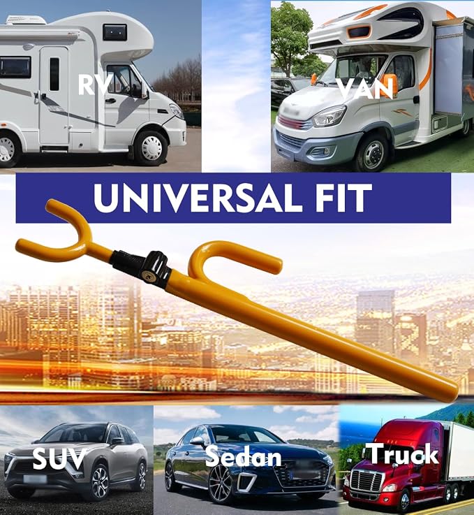 Steering Wheel Lock Anti-Theft car Device Car Wheel Locks Heavy Duty Vehicle - Image 7