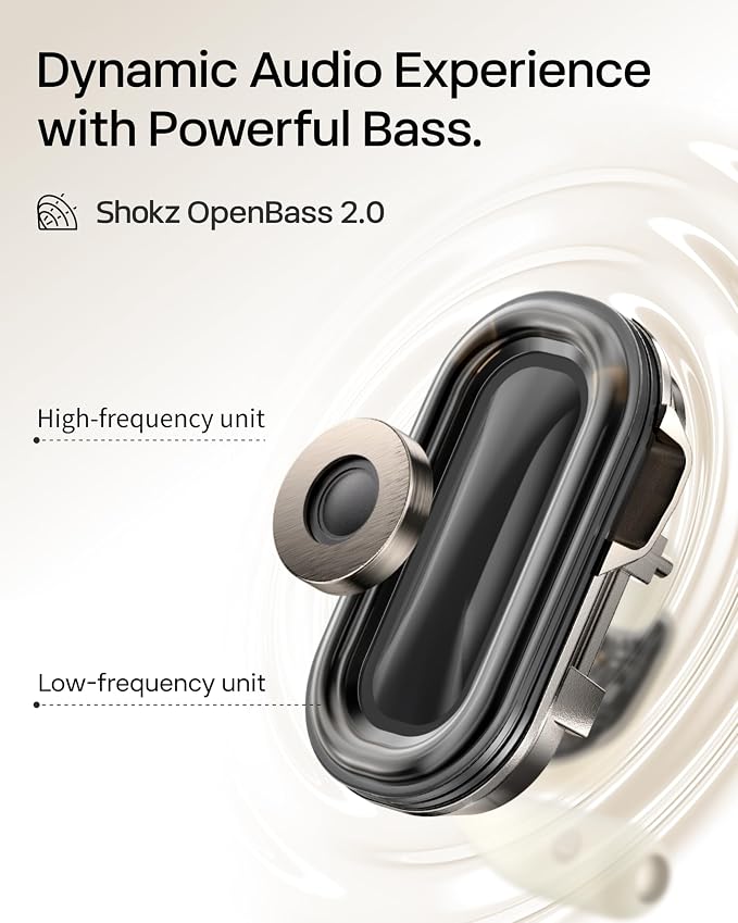 SHOKZ New OpenFit 2 Open-Ear Headphones, True Wireless Bluetooth Earphones - Image 4