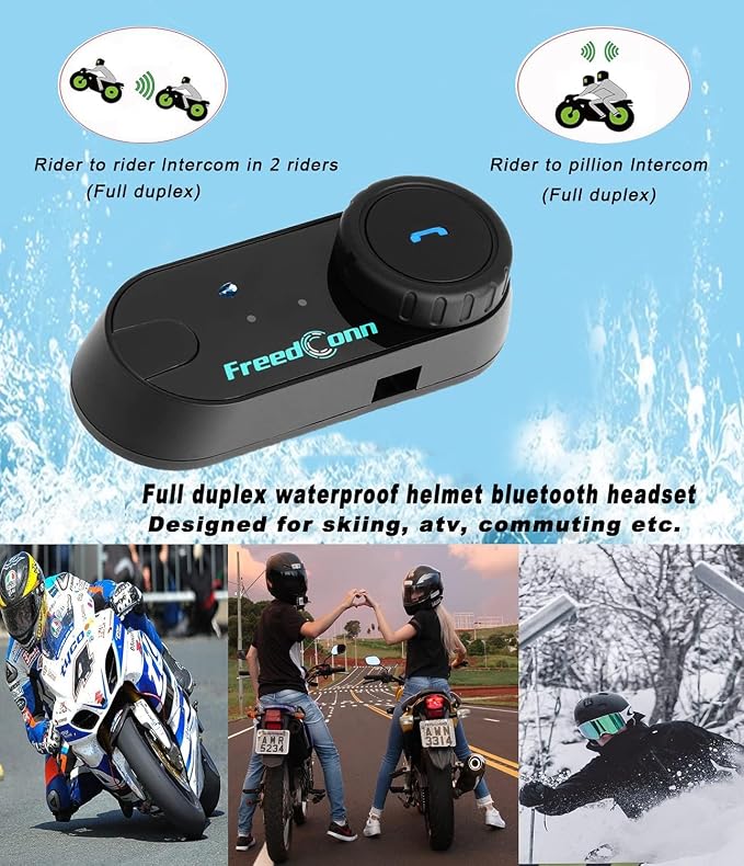 FreedConn Motorcycle Helmet Bluetooth Headset, TCOM VB - Image 5
