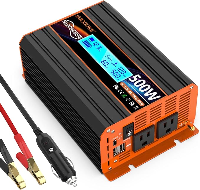 500 Watt Pure Sine Wave Power Inverter 12V DC to 110V 120V Converter by puresinewavepowerinverter