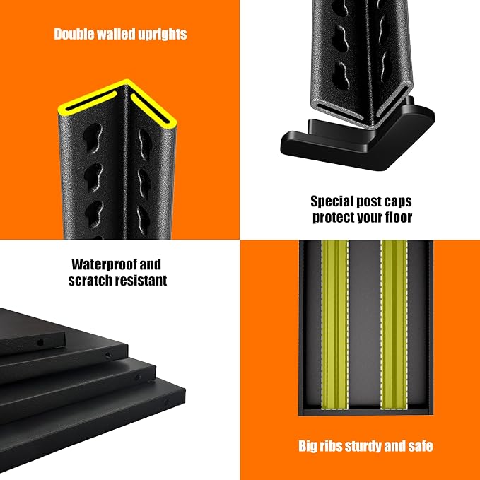 40in Wide Garage Shelving Heavy Duty，2500lbs Large Loads Adjustable Garage - Image 5