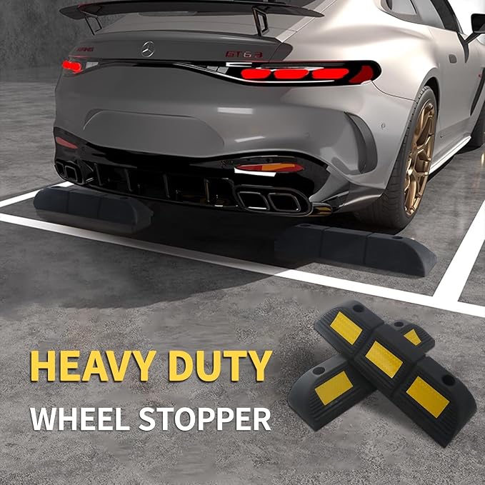 Parking Stopper for Garage Parking Aid 1 Pack Block, Car Truck Curb Floor - Image 6