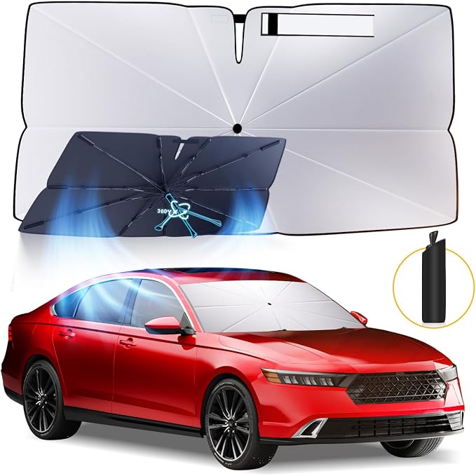 Windshield Sun Shade Umbrella: for Honda Accord 2022 2023 2024 2025 by HIMUMOY