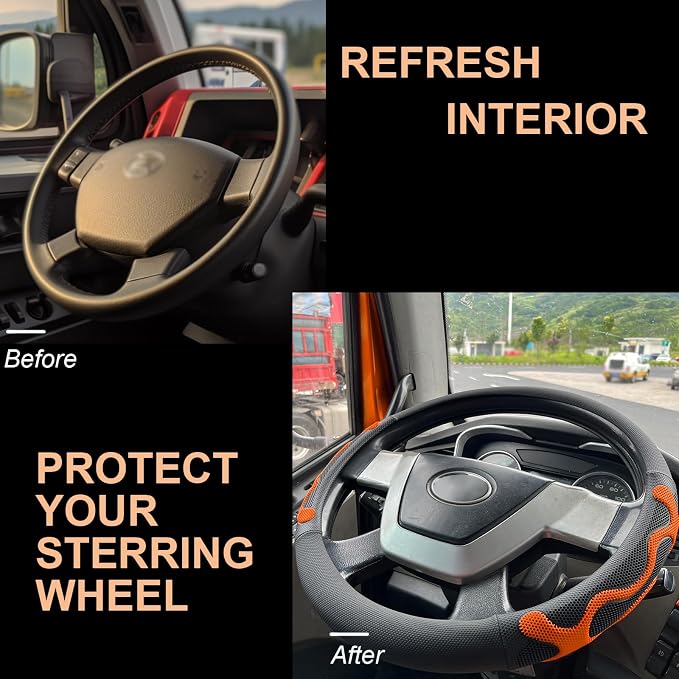 PINCTROT XL Size 17.5-18 Inch Comfy Grip Steering Wheel Cover - Image 4