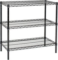 Omega 14" Deep x 54" Wide x 36" High 3 Tier Black Starter Shelving Unit by OmegaProductsCorporation