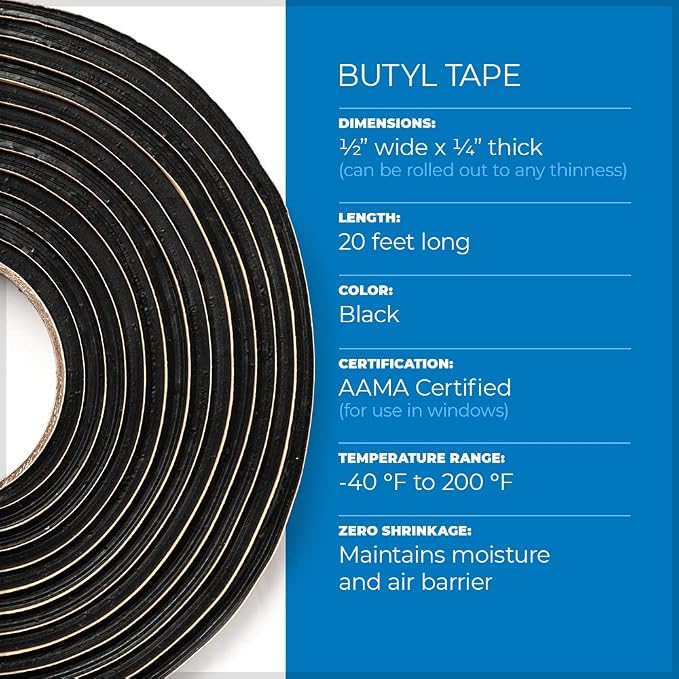Second Skin Butyl Sealant Tape – Butyl Rubber Sealant, and Putty Tape - Image 2