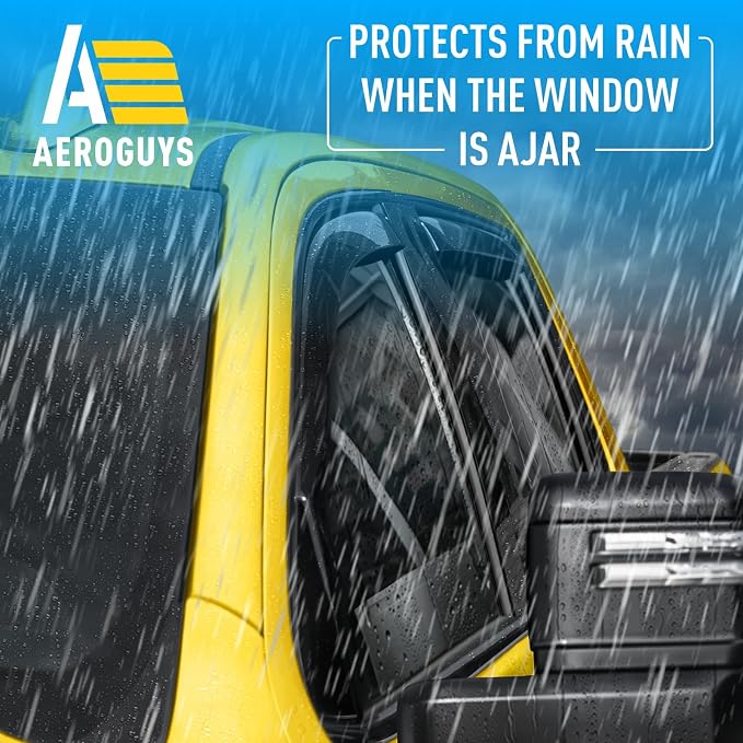Extra Durable Window Deflectors In-Channel Visors Rain Guards Fit - Image 2