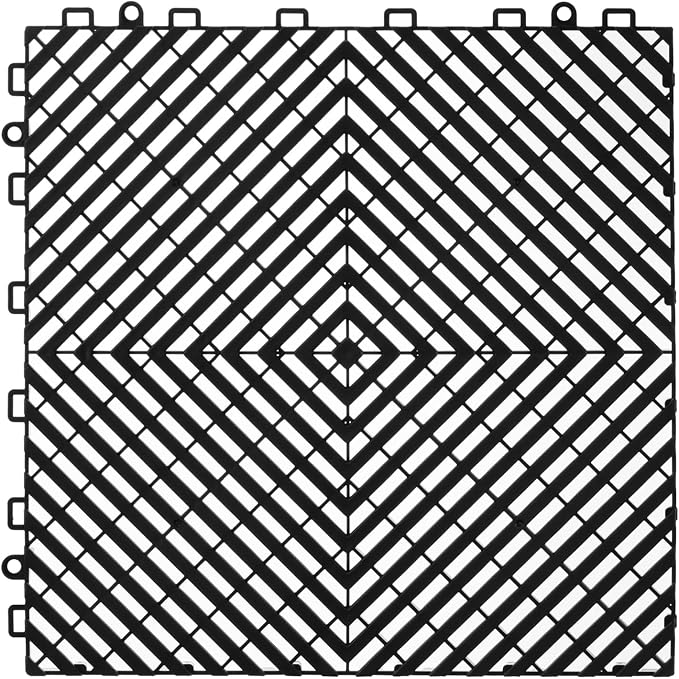 VEVOR Interlocking Drainage Mat, 12” x 12” Modular Interlocking Cushion - Image 4