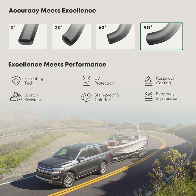 YHTAUTO 4 Inch Running Boards Side Steps Fit Chevy Silverado & GMC Sierra 1500 - Image 5