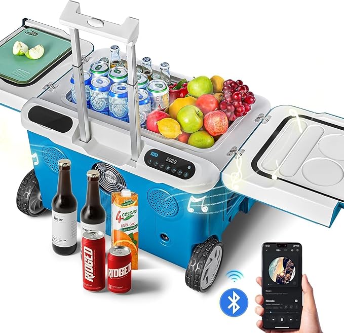 AAOBOSI Car Fridge, 42Quart Portable 12 Volt Car Refrigerator Cooler by AAOBOSI