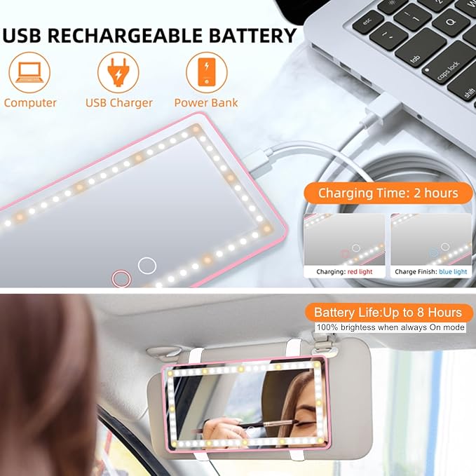 Car Sun Visor Vanity Mirror - Image 4
