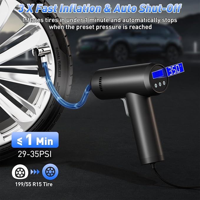 Tire Inflator – High-Power 12V Car Air Pump - Image 2