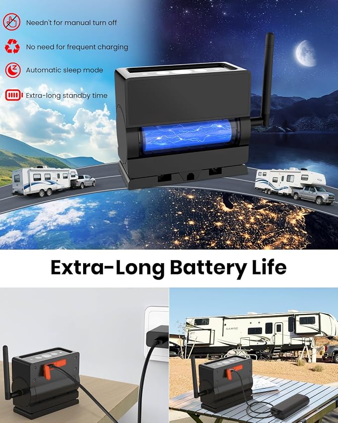 AUTO-VOX Wireless Backup Camera Magnetic:7.2" 1080P HD DVR Recording Monitor - Image 5