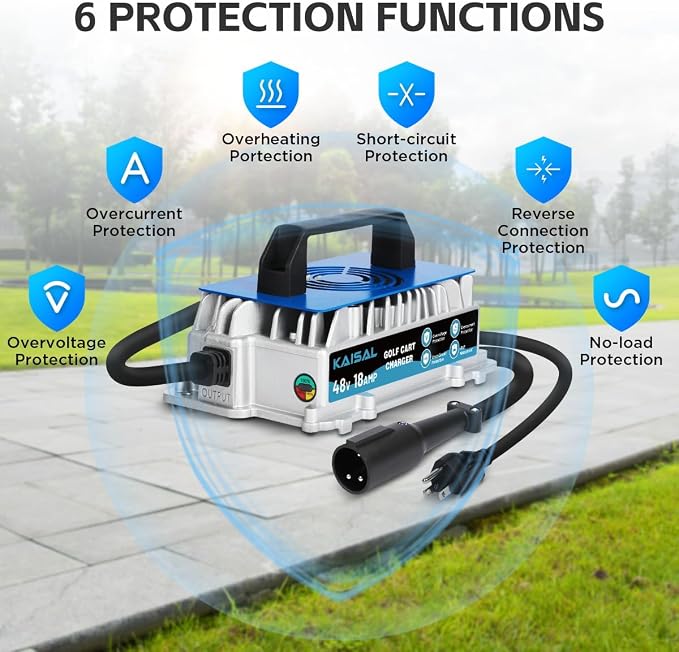 Club Car Charger 48V 18A Smart 1250W Golf Cart Battery Charger 48 Volt - Image 8