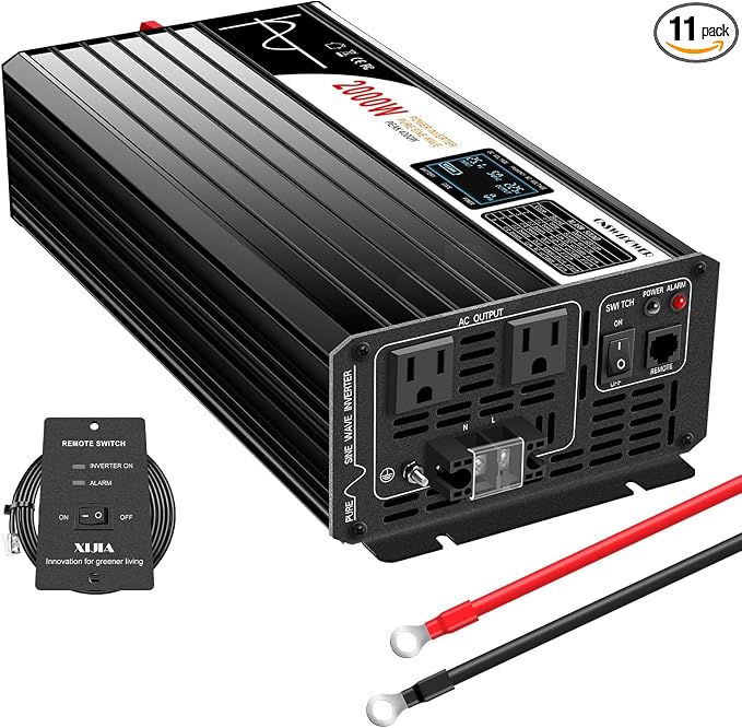 Xijia 2000w dc 48v to ac 120v Inverter Pure sine Wave 60HZ Converter by XIJIA