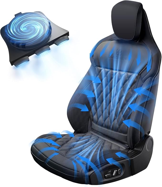 Air Suction Cooling Car Seat Cover Front Seat, 12V Circulation Ventilation by GCDZFYG