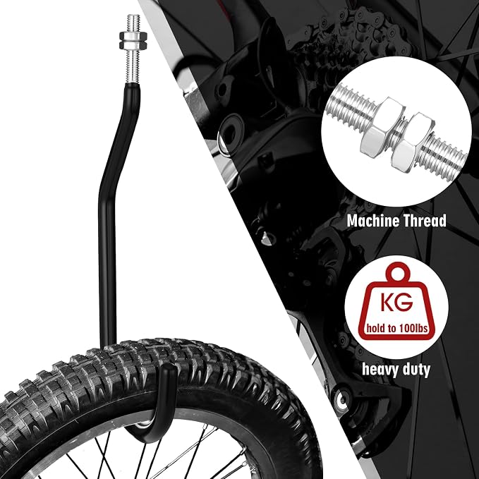 Shimeyao 8 Pcs Machine Thread Bicycle Storage Hook - Image 4