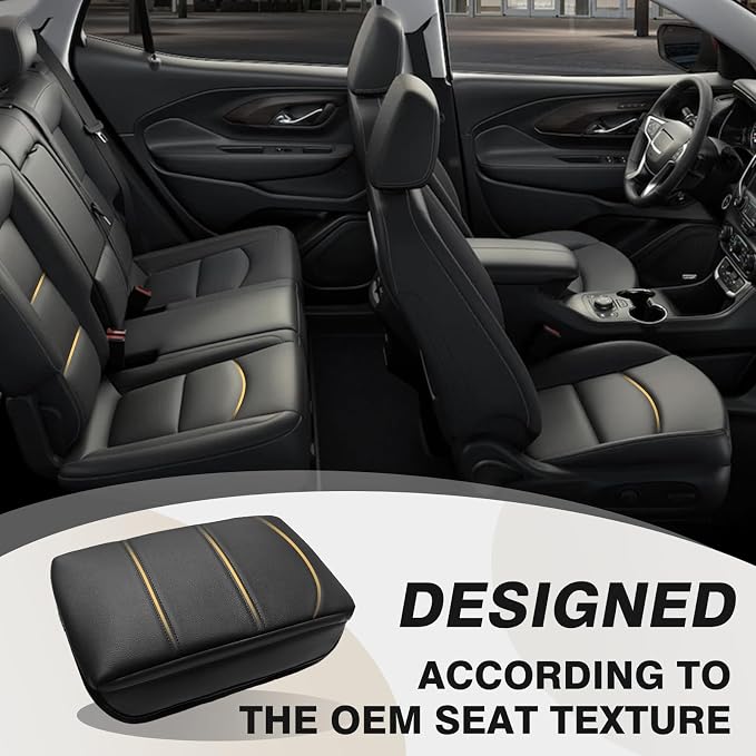 Muslogy Center Console Cover 1-Inch Extra Thick Armrest Pad Compatible - Image 4