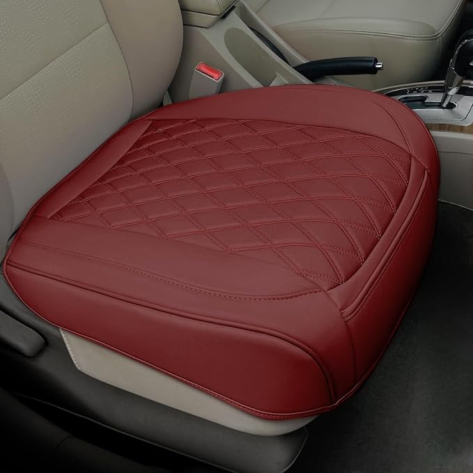 1 Pack Leather Front Car Seat Cover Bottom Car Seat, Anti-Slip and Full Wrap by BEITK