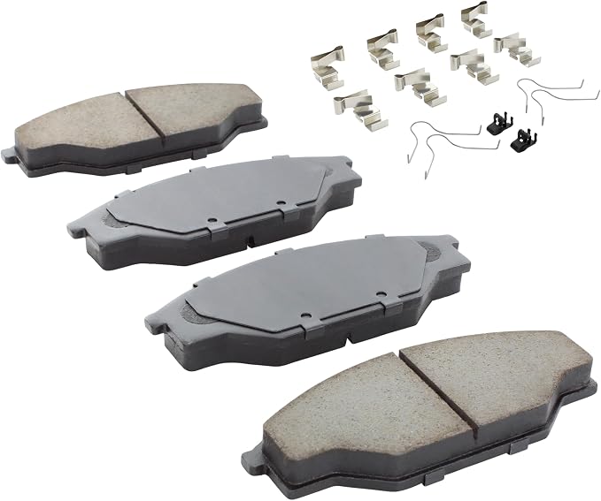 Premium Semi-Metallic Front Brake Pads Compatible - Image 2