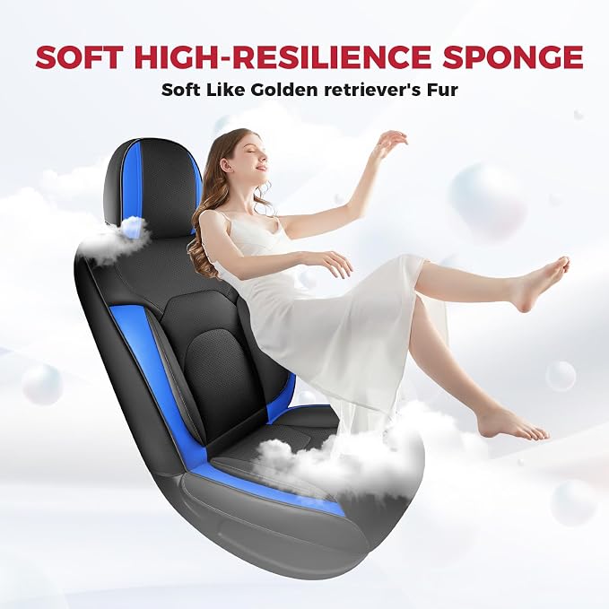 FREESOO Car Seat Covers Front Seats 2PCs, Waterproof Automotive Seat Covers - Image 2