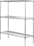 Omega 24" Deep x 30" Wide x 36" High 3 Tier Chrome Starter Shelving Unit by OmegaProductsCorporation