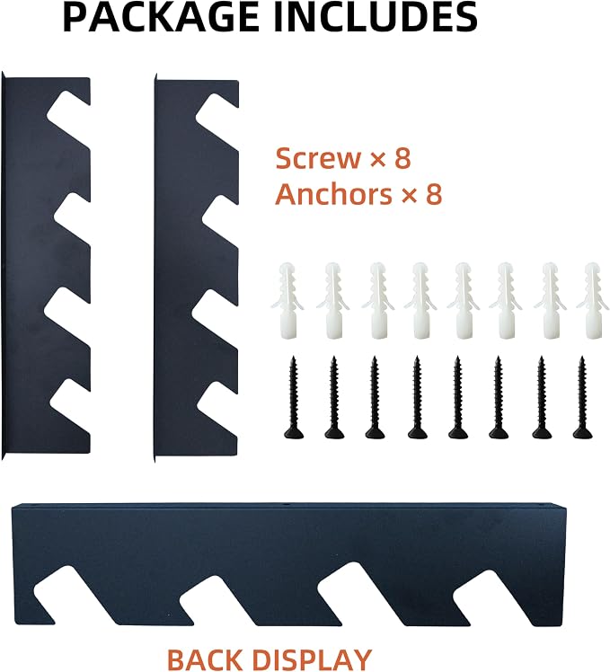 CZWL&HG Heavy-Duty Garden Tool Organizer Wall Mount – Garage Wall Storage Rack - Image 6